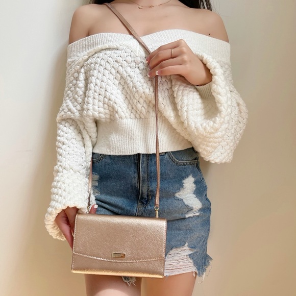 🩷 Kate Spade Rose Gold Crossbody - Picture 1 of 8